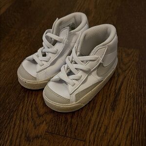 Nike Kids White High-Top Sneakers